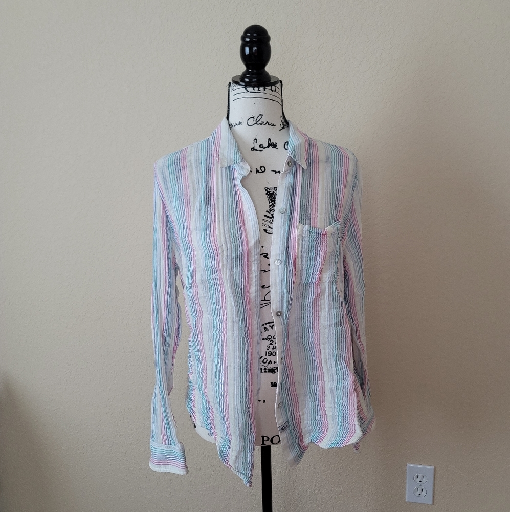 Rails Ellis Iris Stripe, Size Large